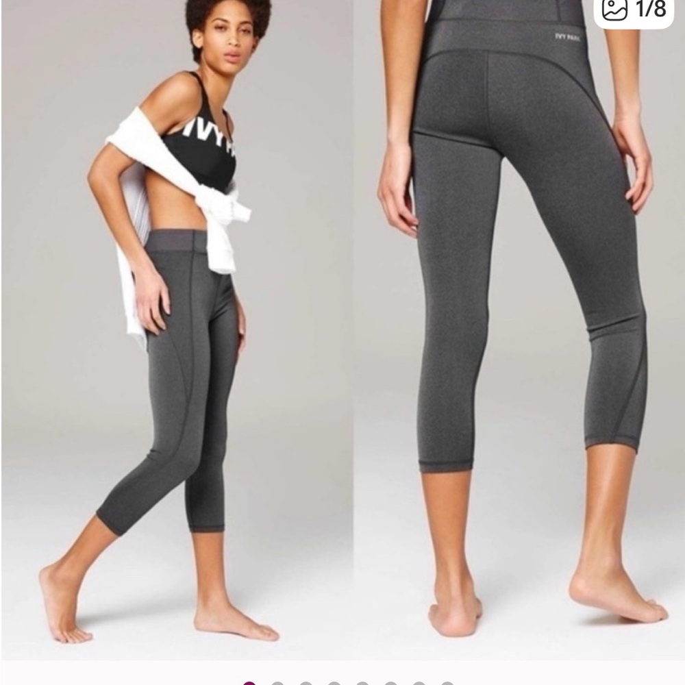 IVY PARK Gray Cropped Leggings